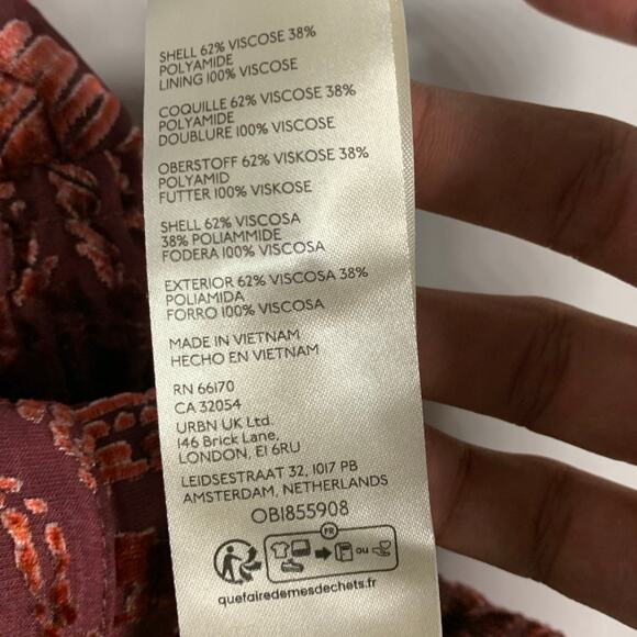 Anthropologie M NEW The Somerset Jumpsuit Velvet Burnout Edition Flowy - Picture 10 of 10